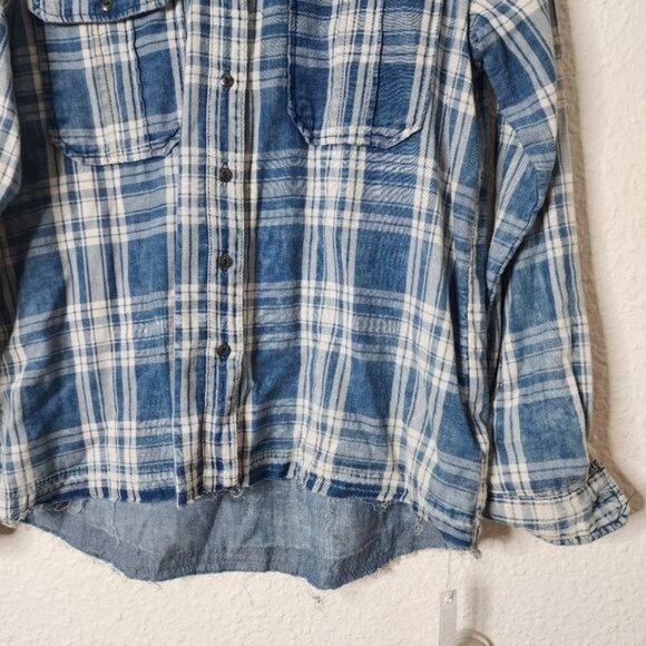 BlankNYC Plaid Button Up in You Oughta Know Women's Size Medium New With Tags - Picture 6 of 8